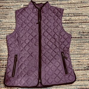 Eddie Bauer Purple Down Quilted Vest